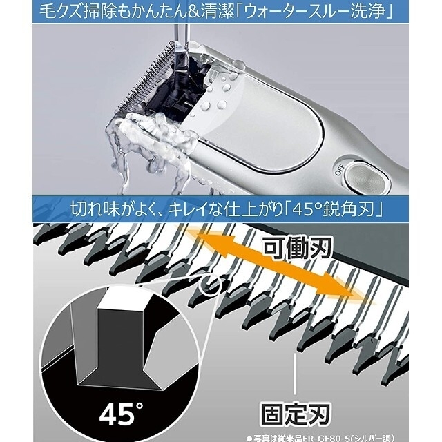 Panasonic(パナソニック)のパナソニック ER-GF41-W ヘアカッター カットモード ホワイト【新品】 スマホ/家電/カメラの美容/健康(その他)の商品写真