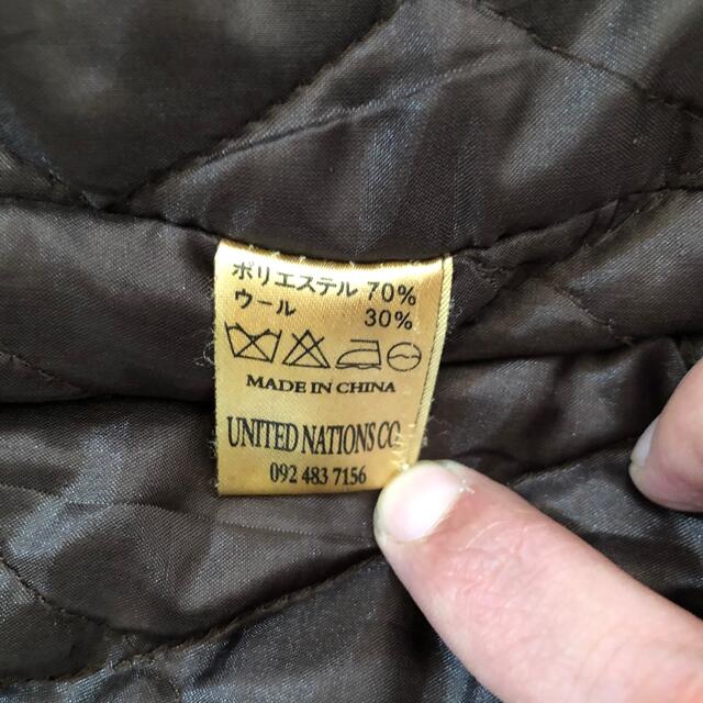 ウール混メンズPコート中綿キルティングショート丈 メンズのジャケット/アウター(ピーコート)の商品写真