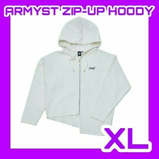 BTS ジョングク ARMYST ZIP-UP HOODY  パーカー グク 白