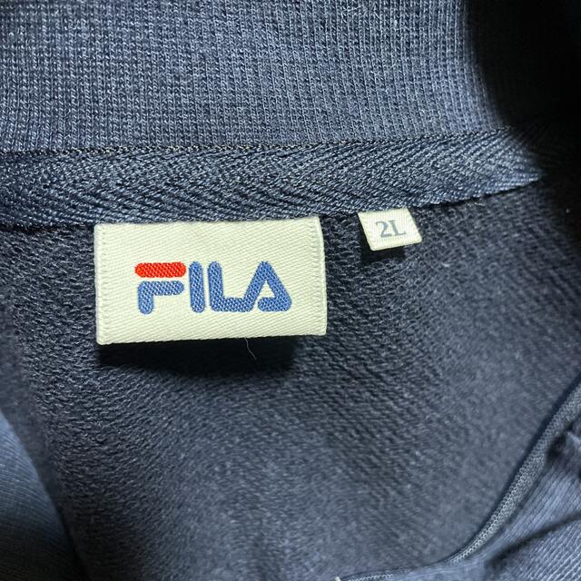 FILA(フィラ)のFILA ITALIA フィラ ハーフジップ スウェット トレーナー ネイビー メンズのトップス(スウェット)の商品写真