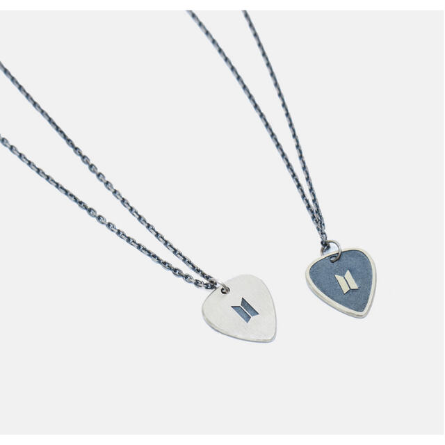 ホソク[SUGA] GUITAR PICK NECKLACE シルバー