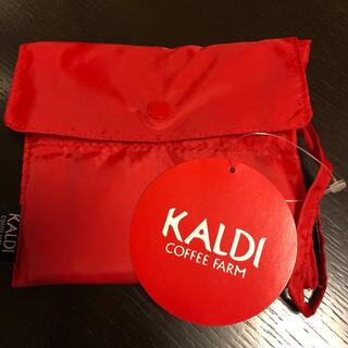 カルディ(KALDI)のKALD I  オリジナルエコバッグ　RED(エコバッグ)