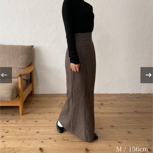 nairo ブラウン　マーメイドロングスカート　size M