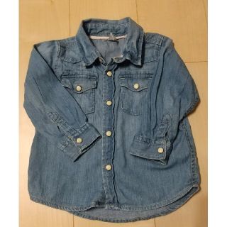 ギャップ(GAP)のGAPシャツ90★アウターデニム(ブラウス)