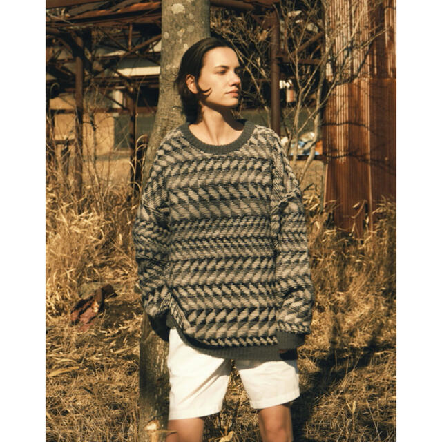 stein(シュタイン)のBlanc YM  Inside out Knit / Gray メンズのトップス(ニット/セーター)の商品写真