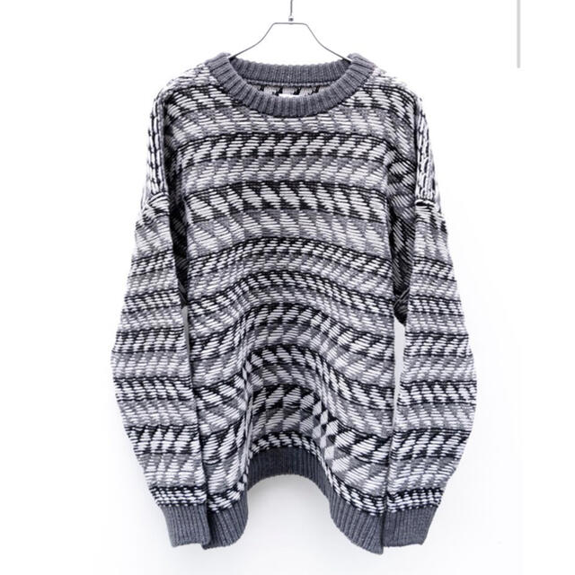 stein(シュタイン)のBlanc YM  Inside out Knit / Gray メンズのトップス(ニット/セーター)の商品写真