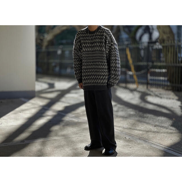 stein(シュタイン)のBlanc YM  Inside out Knit / Gray メンズのトップス(ニット/セーター)の商品写真