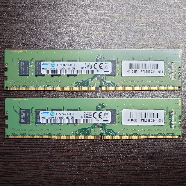 Samsung DDR4メモリ 8GB x 2枚 (計16GB)