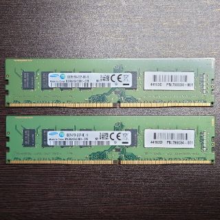 サムスン(SAMSUNG)のSamsung DDR4メモリ 8GB x 2枚 (計16GB)(PCパーツ)