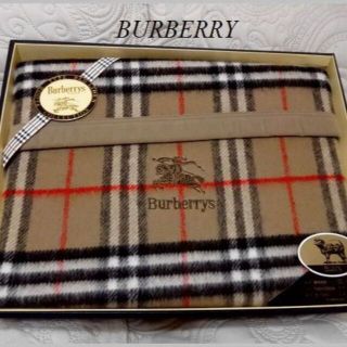 バーバリー(BURBERRY)の未使用BURBERRYバーバリー♡ラムMIX 純毛毛布140×200 毛100％(毛布)