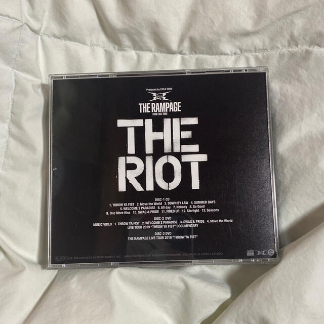 THE RAMPAGE(ザランページ)の『THE RIOT』CD1+DVD2枚組 エンタメ/ホビーのDVD/ブルーレイ(ミュージック)の商品写真