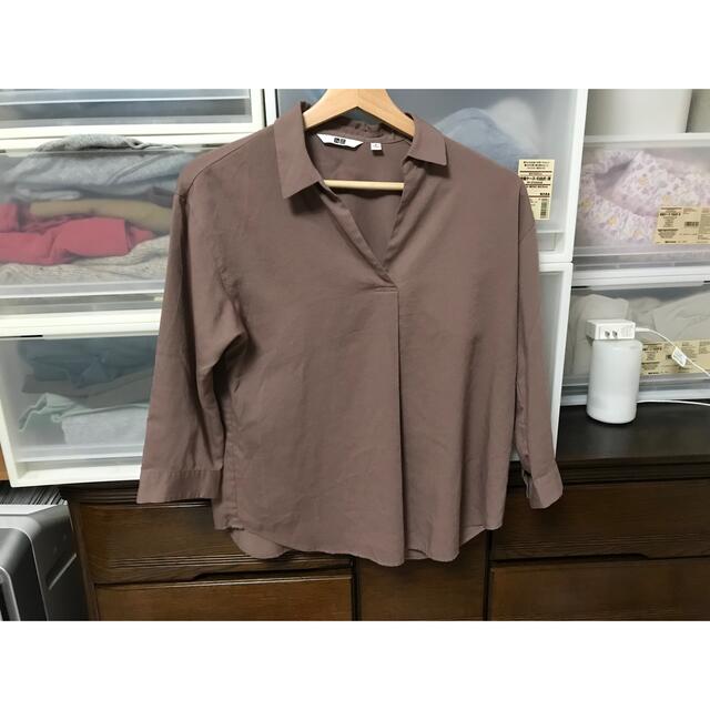 UNIQLO(ユニクロ)のレーヨンスキッパーブラウス レディースのトップス(シャツ/ブラウス(長袖/七分))の商品写真