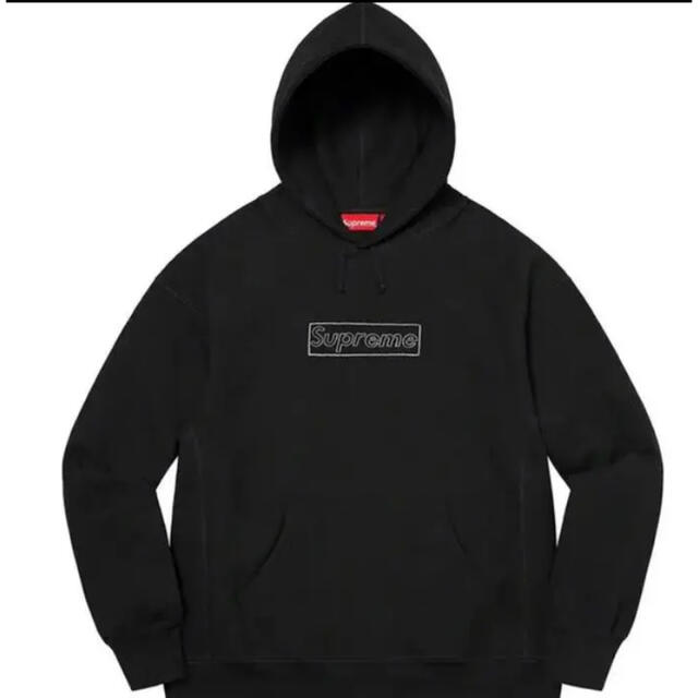 Supreme KAWS Chalk Logo Hooded Sweats