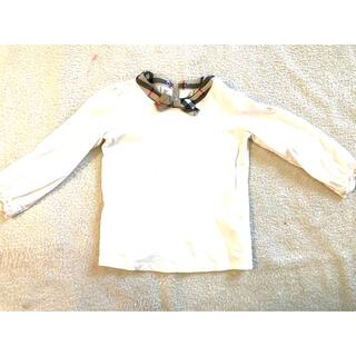 バーバリー(BURBERRY)のバーバリーロングTシャツ、カットソー長袖ノバチェックサイズ90(Tシャツ/カットソー)