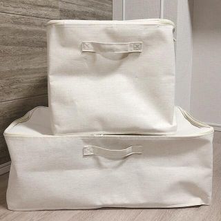 ムジルシリョウヒン(MUJI (無印良品))の【無印良品】ソフトボックス　2個セット(ケース/ボックス)