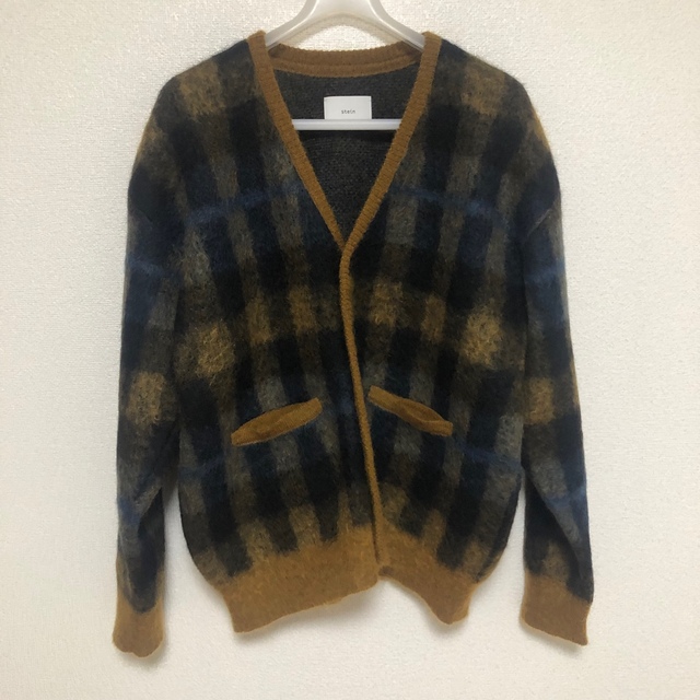 SUNSEA(サンシー)のstein KID MOHAIR CARDIGAN・CHECK メンズのトップス(カーディガン)の商品写真