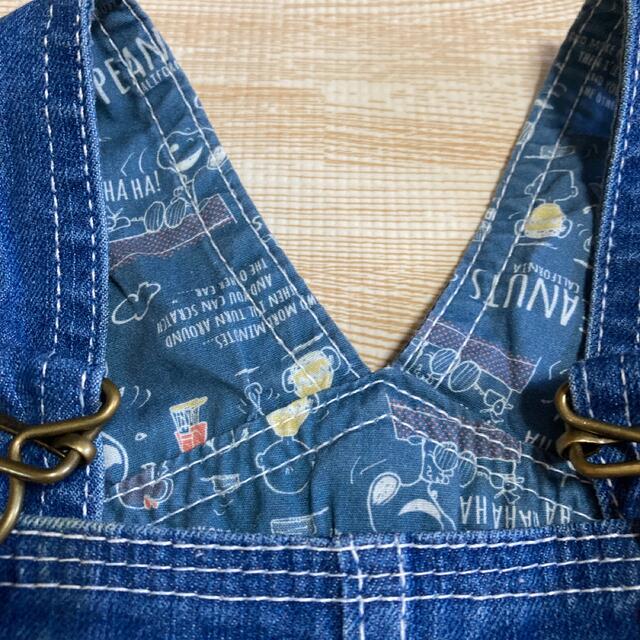 スヌーピー　オーバーオール　サロペット　80㎝ キッズ/ベビー/マタニティのベビー服(~85cm)(パンツ)の商品写真
