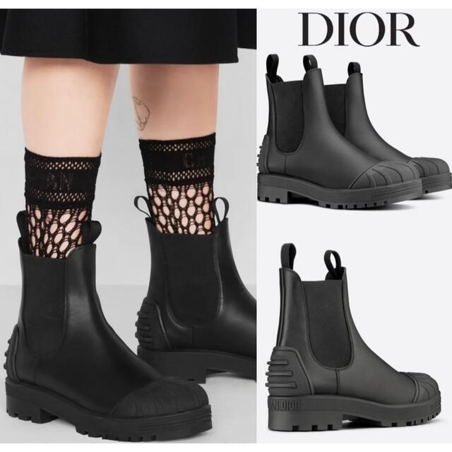 特価 Christian 37.5 即完売サイドゴアブーツ DIOR ディオール かなり
