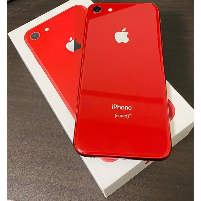 iPhone8 本体 RED 64 GB SIMフリー Yoyaku - スマートフォン本体 