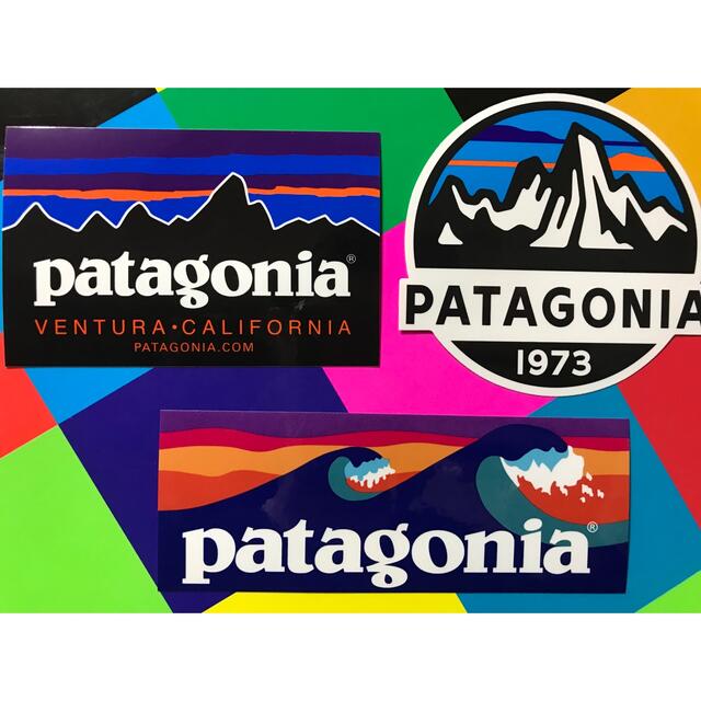 patagonia(パタゴニア)の★補強あり発送★新品未使用　パタゴニア　ステッカー3枚セット スポーツ/アウトドアのスポーツ/アウトドア その他(その他)の商品写真