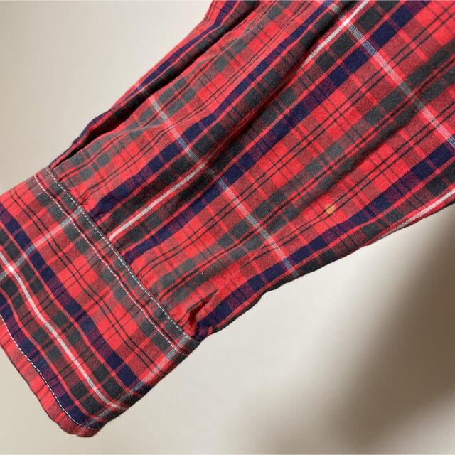 Ralph Lauren(ラルフローレン)のalph Lauren ラルフローレン　赤　ワンポイント刺繍　長袖シャツ　シャツ メンズのトップス(シャツ)の商品写真