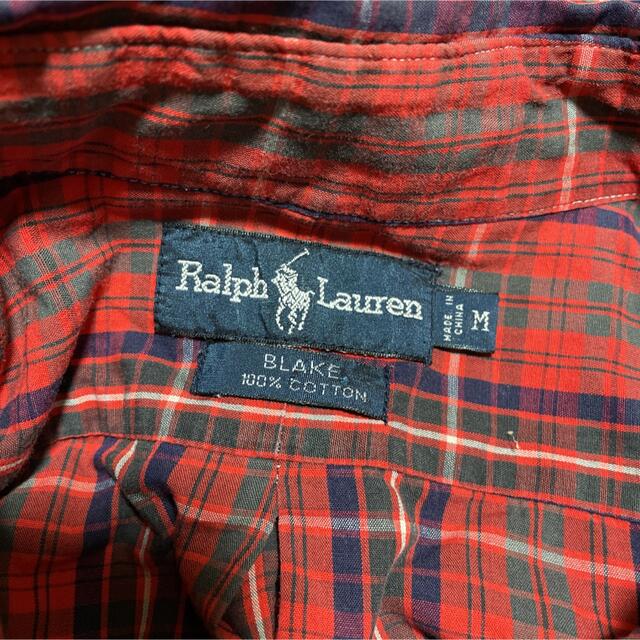 Ralph Lauren(ラルフローレン)のalph Lauren ラルフローレン　赤　ワンポイント刺繍　長袖シャツ　シャツ メンズのトップス(シャツ)の商品写真