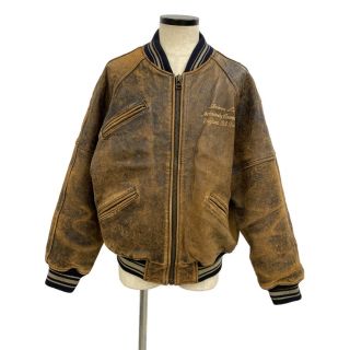 アヴィレックス AVIREX クラックレザースタジャン メンズ S