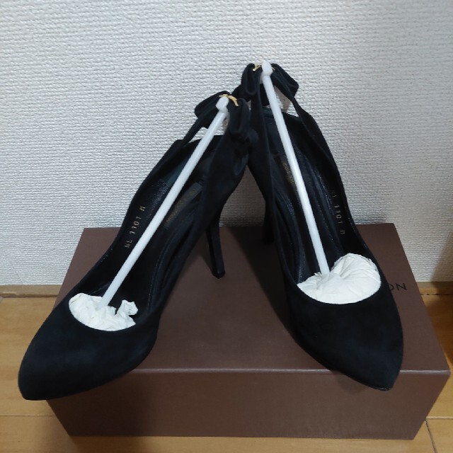 ルイヴィトン パンプス黒スェード 23~23.5cm (35.5) 100％品質 8192円