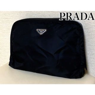 プラダ(PRADA)のPRADA ☆ ほぼ新品 大きめ ポーチ クラッチバッグ(クラッチバッグ)