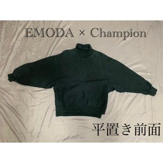 エモダ(EMODA)の【限定品】EMODA × Champion タートルネックスウェット(トレーナー/スウェット)