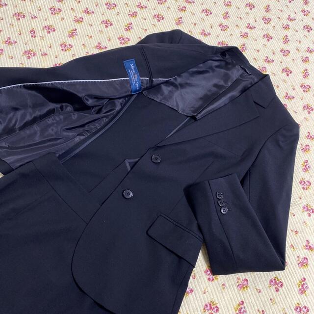 THE SUIT COMPANY(スーツカンパニー)のスーツカンパニー 上36下38 Ｗ64 スカートスーツ 黒 就活 洗濯可 DMW レディースのフォーマル/ドレス(スーツ)の商品写真