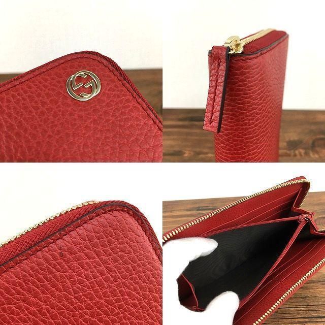 Gucci - 未使用品 GUCCI 長財布 インターロッキング 赤 345の通販 by Gucci - 未使用品 GUCCI 長財布 インターロッキング 赤 345の通販 by