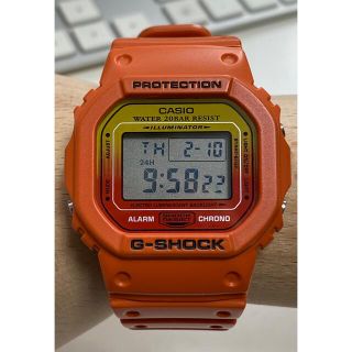 G-SHOCK/スピード/DW-5600/時計/オレンジ/グラデーション/美品