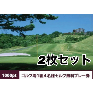 シャトレーゼ ゴルフ 無料券 2枚セット(ゴルフ場)