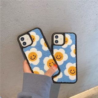 にこちゃん もこもこ iPhoneケース iPhone13ケース 韓国 おしゃれ(iPhoneケース)