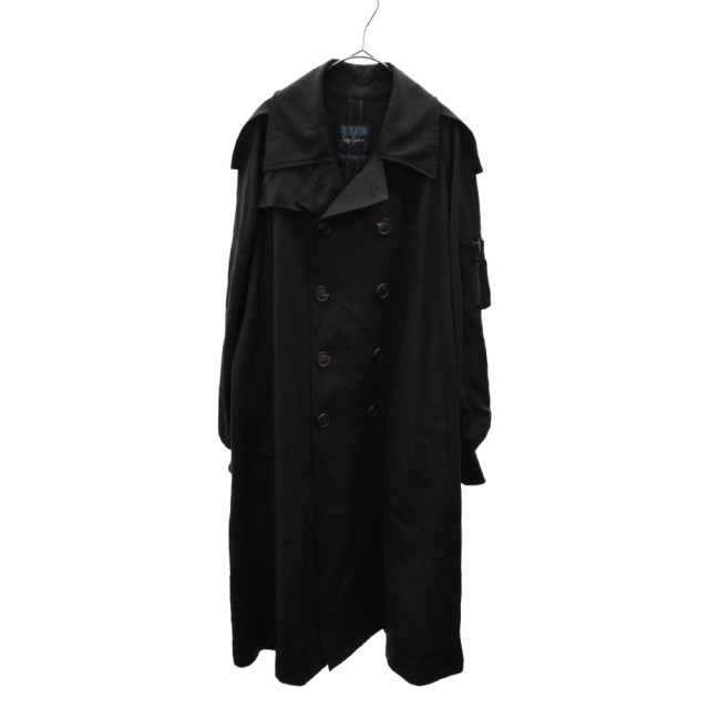 REGULATION Yohji Yamamoto MEN レギュレーションヨウジヤマモトメン 21SS R-ISO TRENCH C ベルト付きブルゾンアームドッキングトレンチコート FT-C52-800