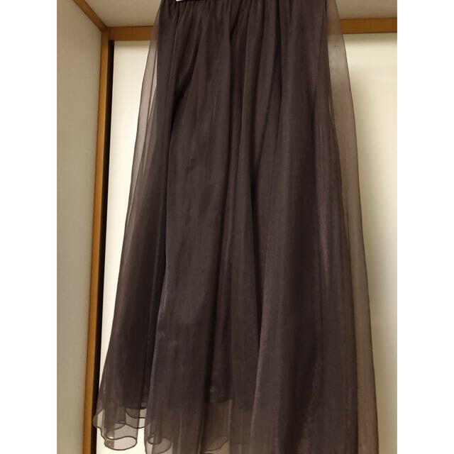 COCO DEAL(ココディール)のココディール チュールボリュームスカート ブラウン レディースのスカート(ロングスカート)の商品写真