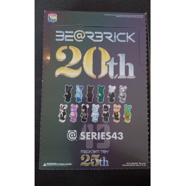 MEDICOM TOY(メディコムトイ)のBE@RBRICK SERIES 43 1BOX 24個入り エンタメ/ホビーのフィギュア(その他)の商品写真