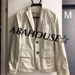 アバハウス(ABAHOUSE)のABAHOUSE☆テーラードジャケット　ベージュ　サイズ2(テーラードジャケット)