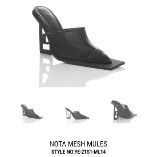 Yellow boots - yellow boots NOTA MESH MULESの通販 by プロフ必読