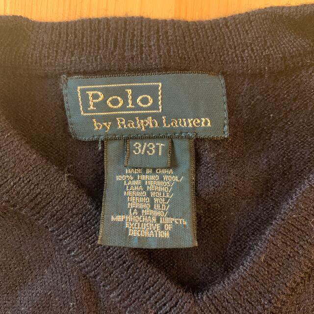 POLO RALPH LAUREN(ポロラルフローレン)のポロラルフローレン　紺色ベスト キッズ/ベビー/マタニティのキッズ服男の子用(90cm~)(ニット)の商品写真