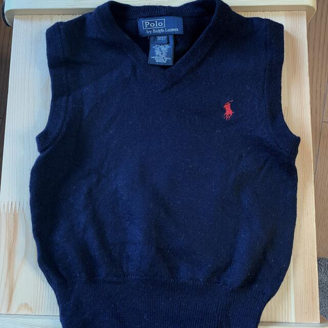 POLO RALPH LAUREN(ポロラルフローレン)のポロラルフローレン　紺色ベスト キッズ/ベビー/マタニティのキッズ服男の子用(90cm~)(ニット)の商品写真