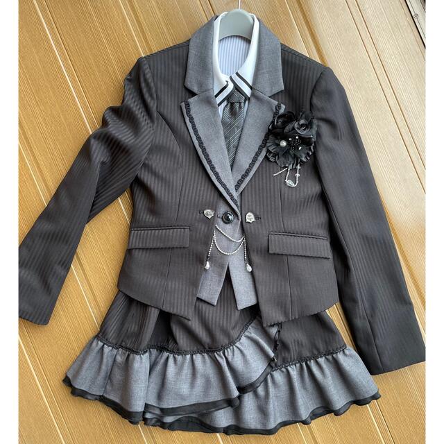 CUTIE RIBBON フォーマルスーツ セットアップ 黒 女の子 160-