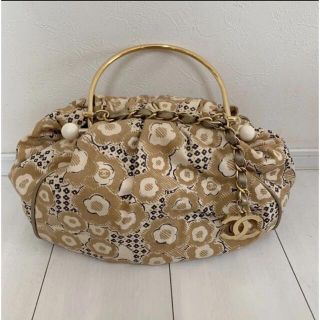 シャネル(CHANEL)のシャネル　カメリア　ココマーク　ハンドバック(ハンドバッグ)