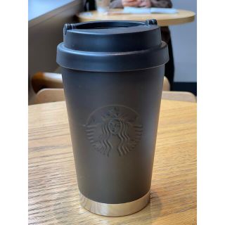 スターバックスコーヒー(Starbucks Coffee)の◆ STARBUCKS ステンレスtogoロゴタンマットブラックタンブラー◆(タンブラー)