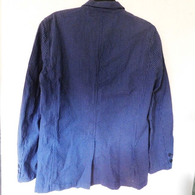 新品　ネイビー　ジャケット　メンズ　紺 M 綿 メンズのジャケット/アウター(テーラードジャケット)の商品写真