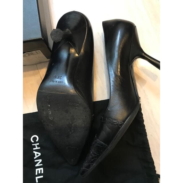 HOTお買い得 CHANEL - シャネルCHANEL 黒パンプス 36.5（23-23.5cm）の