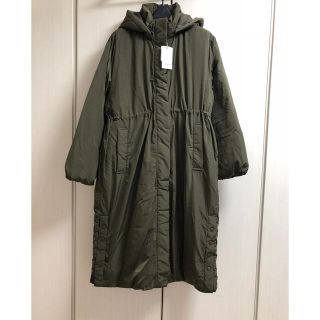 新品 スリットボリュームロングダウン