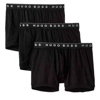 ヒューゴボス(HUGO BOSS)のヒューゴ ボス アンダーウェア ボクサーパンツ Lサイズ ブラック3枚組(ボクサーパンツ)