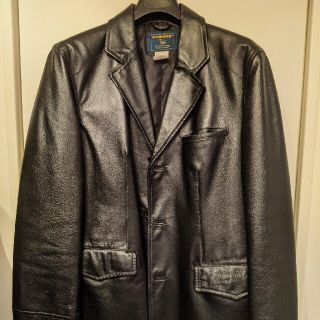 49cm˚✧ ウールリッチ WOOLRICH リアルレザー シングルブレストジャケット